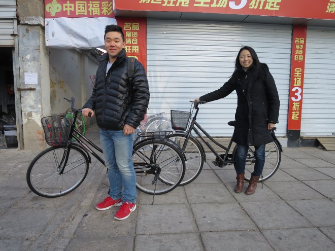 Joseph (my friend from UBC) and I got bikes on the second day at Tsinghua